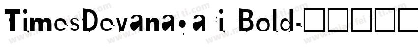 TimesDevanagari Bold字体转换